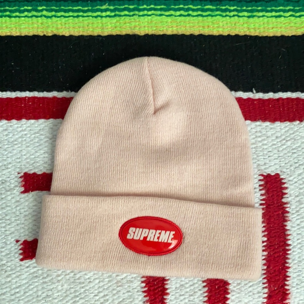 Supreme Rubber Patch Beanie